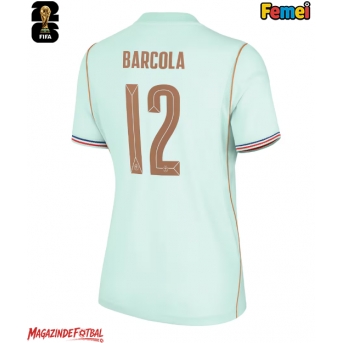 Franța Bradley Barcola #12 Echipament de Fotbal Replică Mondial 2026 Femei Deplasare